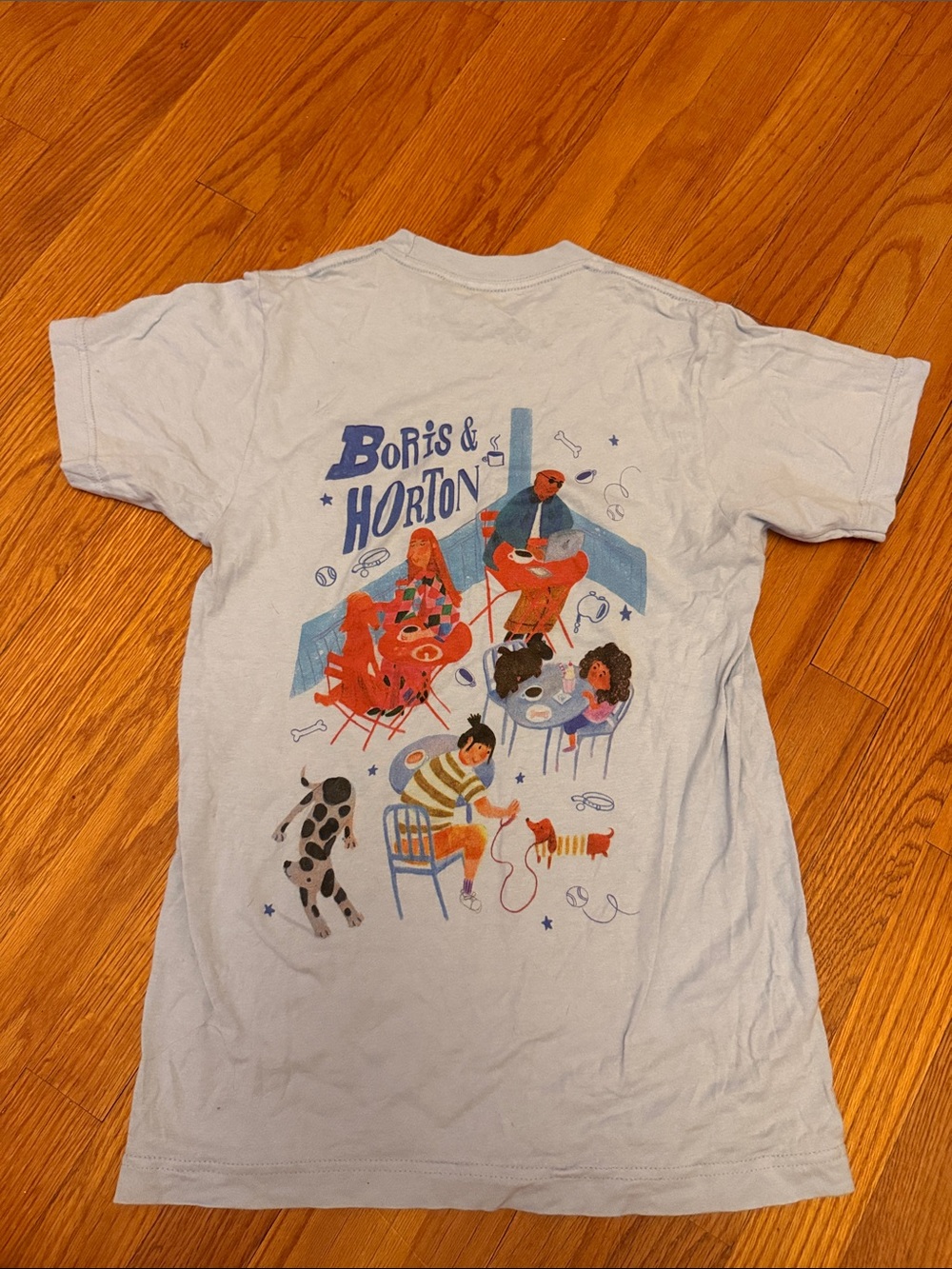 Boris & Horton NYC dog cafe T-Shirt XS